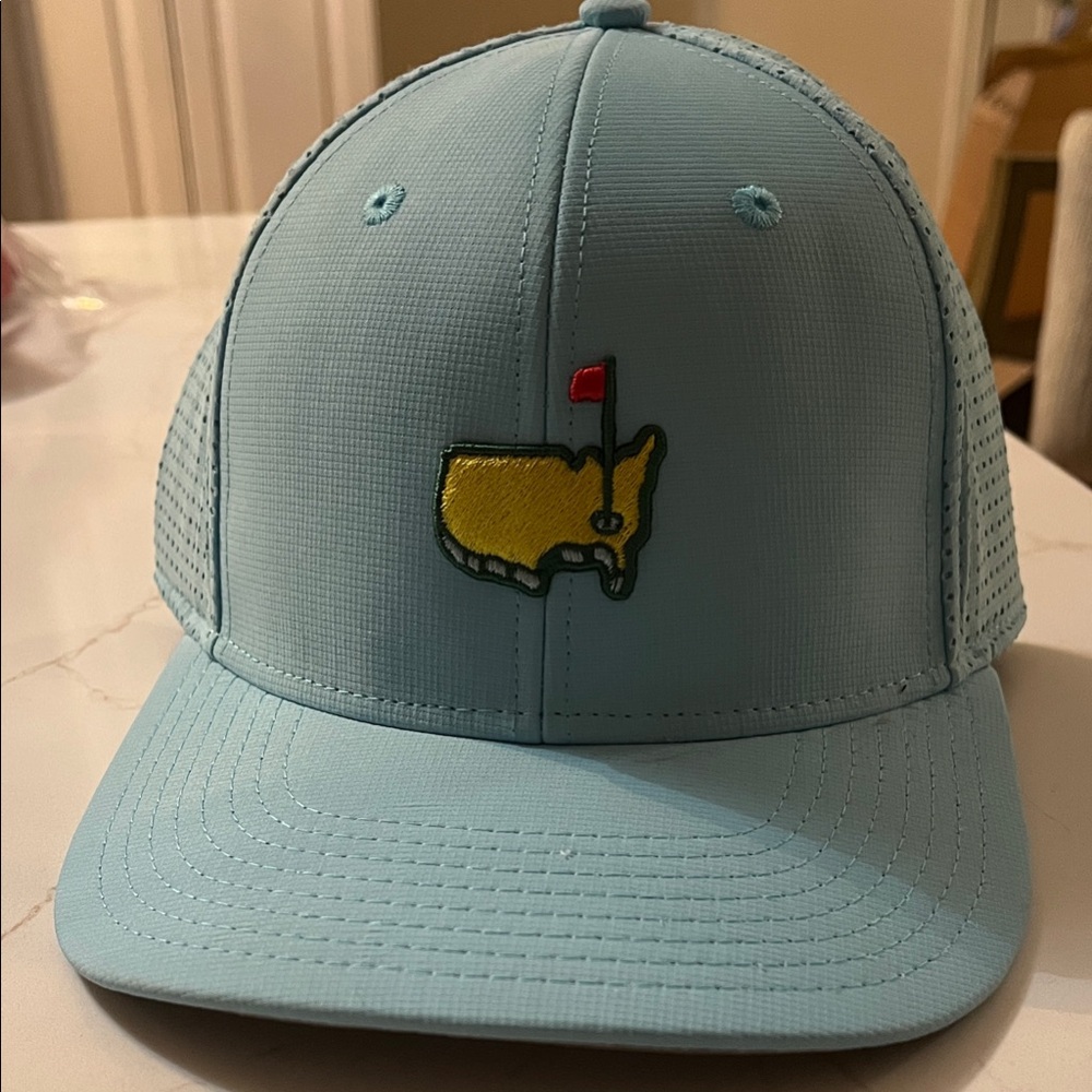 Masters Aqua Blue Cap with Embroidered Patch